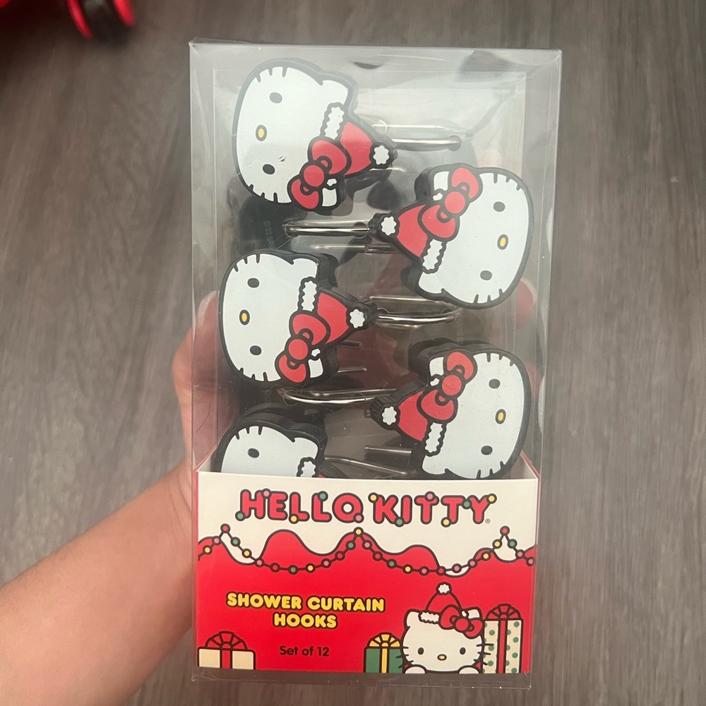 Hello Kitty Shower Curtain Hooks 🚿